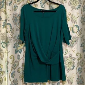 Eloquii Short Sleeve Twist Front Top